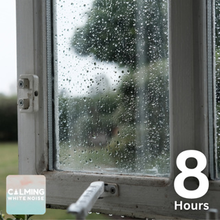Fall Asleep with Trickling Rain on Window Sill Sounds (8 Hours)