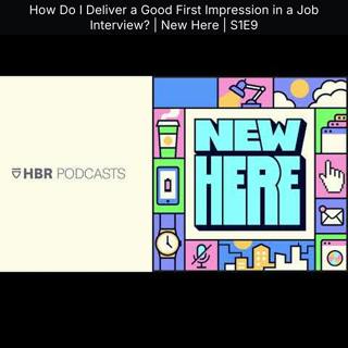 How Do I Deliver a Good First Impression in a Job Interview? | New Here | S1E9