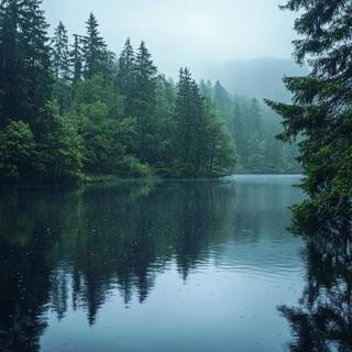 Rainy Lake Sounds – ASMR White Noise for Relaxation