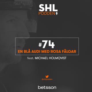 74. En blå Audi med rosa fälgar