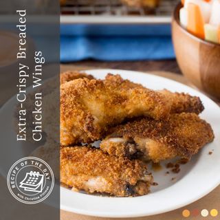 Extra-Crispy Breaded Chicken Wings