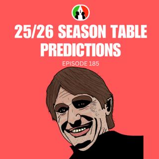 185: 25/26 Season Table Predictions (Serie A Preview)