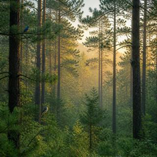 đŠ VARIED BIRDSONG and a SOFT BREEZE through the PINES â 2 H of spring forest ambience for peaceful sleep
