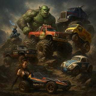 Matching Fantasy TTRPG Archetypes and Their Vintage R/C Model Vehicles