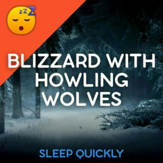 😴❄️ WIND and SNOW Noises with Howling WOLVES