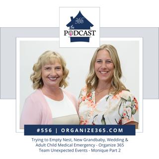 556 - Trying to Empty Nest, New Grandbaby, Wedding & Adult Child Medical Emergency - Organize 365 Team Unexpected Events - Monique Part 2