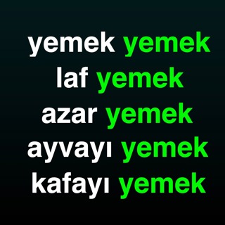 The verb “yemek” and Turkish expressions