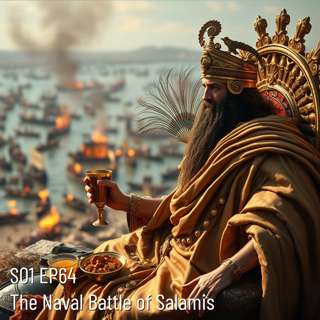 The Naval Battle of Salamis, 480 B.C. Greek Land and Sea Forces End Persian Dominance, Leonidas, Xerxes, Themistocles.