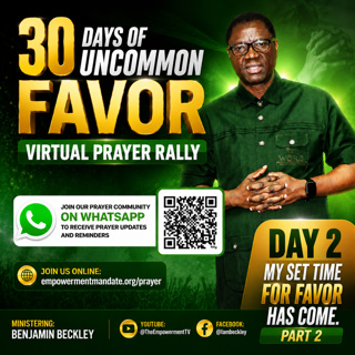 30 DAY OF UNCOMMON FAVOR PRAYER RALLY - DAY 2