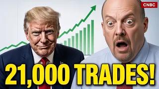 Jim Cramer Freezes When He Sees Trump's 21,000 Trades!
