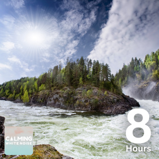 Relaxing River Rapids (8 Hours) | White Noise to Relax, Sleep, or Study