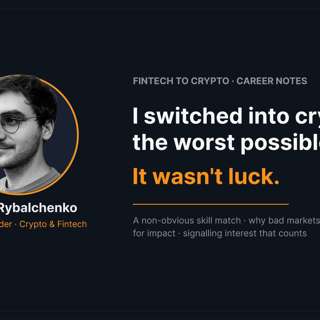 How I Broke Into Crypto During the Market Bottom