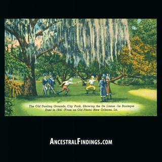 AF-1100: The Dueling Oaks of New Orleans | Postcards from the Past