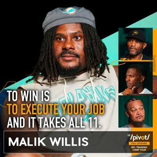Malik Willis Dolphins QB, going from Tennessee to Green Bay to Miami, earning his shot to lead the franchise, unique demeanor as a QB, bond with Coach Jeff Hafley, lessons from Matt Lafleur & why leadership isn’t always loud. 