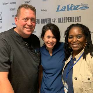 Street Outreachers: Phil Costello, Claudette Kidd, Emma Lo