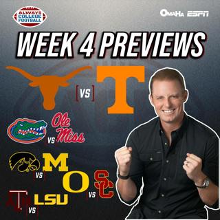 Always College Football: Week 4 Previews: SIX ranked vs ranked matchups!
