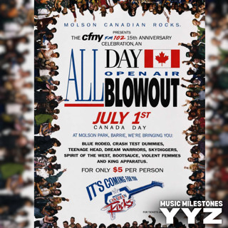 5TH CFNY CANADA DAY FESTIVAL/15TH ANNIVERSARY PARTY (1991)