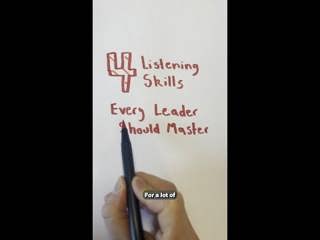 4 Listening Skills Every Leader Should Master