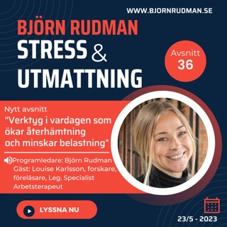 Verktyg för att öka återhämtningen i vardagen - Gäst: @vardagsforskaren