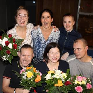 Johan Hilton, Kristin Lundell, Erik Helmerson och Dilsa Demirbag-Sten