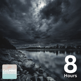 Calming Stream with Distant Thunderstorm (8 Hours) | Relaxing Sleep Sounds