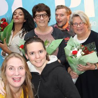 Parisa Amiri, Henrik Torehammar, Helle Klein och Karin Lennmor!