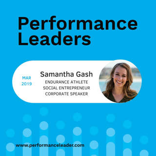 Ultramarathon runner, Samantha Gash, talks high performance
