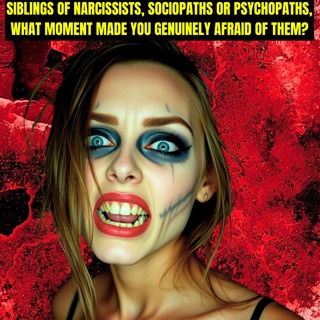 Siblings Of Narcissists, Sociopaths or Psychopaths, What Moment Made You Genuinely Afraid Of Them?