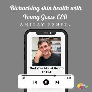 #264 Biohacking skin health, acne, loose skin, and more with Young Goose CEO Amitay Eshel