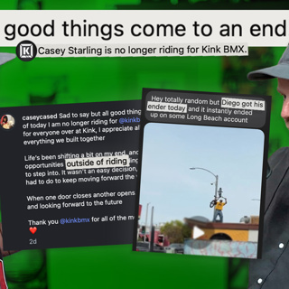 CASEY STARLING OFF KINK BMX & DIEGO BRAVO ENDER LEAKED? - EXTRACLICKED