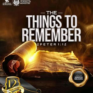 KSOM GRADUATION AND IMPARTATION SERVICE 2025 (THE THINGS TO REMEMBER) WITH APOSTLE JOSHUA SELMAN