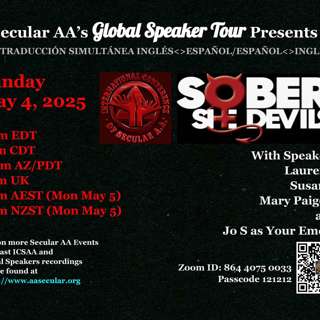 Secular AA Global Speaker Tour - Sober She Devils - May 4, 2025
