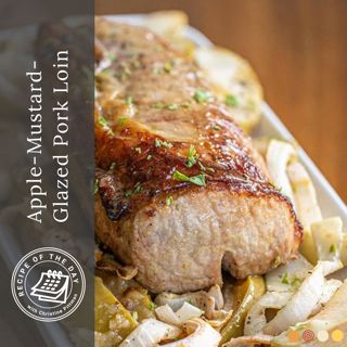 Apple-Mustard-Glazed Pork Loin