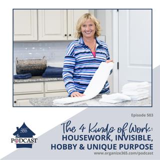 503 - The 4 Kinds of Work: Housework, Invisible, Hobby & Unique Purpose