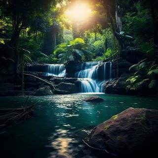 Relax 1 Hour ASMR Relaxing Nature Sounds Sleep Calming Water Sound Forest Bird Song Waterfall