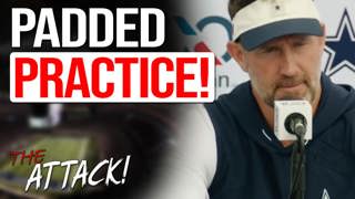 Brian Schottenheimer on Dallas Cowboys FIRST PADDED PRACTICE at Training Camp, Injuries, & More!