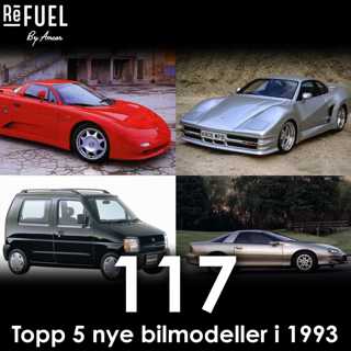 #117 - Topp 5 nye bilmodeller i 1993