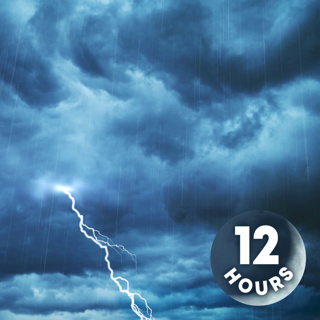 Rain on Roof with Thunder 12 Hours | Rainstorm White Noise for Sleeping, Studying or Relaxation