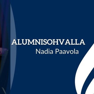 Alumnisohvalla Nadia Paavola