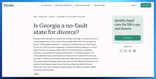 Marble Law Announces New Essential Guide on Georgia’s No-Fault Divorce Laws