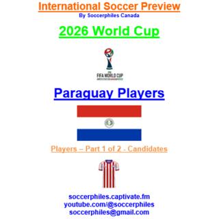2026 FIFA World Cup – Paraguay Players – Part 1 of 2