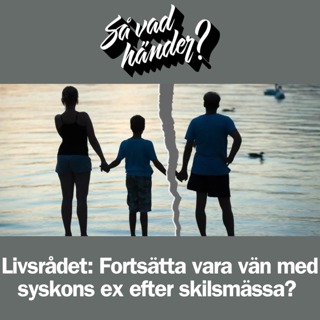Livsrådet: Fortsätta vara vän med syskons ex efter skilsmässa?