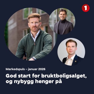 Markedspuls januar: God start for bruktboligsalget, og nybygg henger på