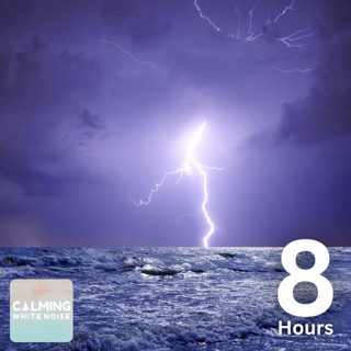 Thunderstorm Sounds with Ocean Waves (8 Hours) | White Noise for Relaxing