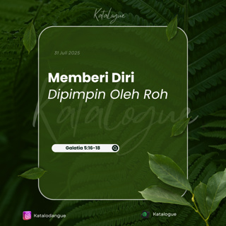 Memberi Diri Dipimpin Oleh Roh