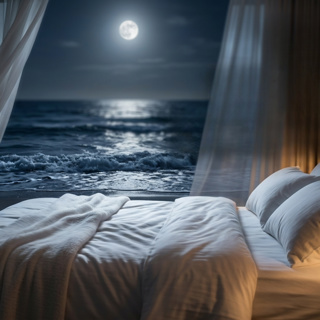 Sleep Hypnosis & Sleep Music (8 Hours) Ocean Waves, Fall Asleep Fast, Relaxing Music, Sleeping Music