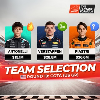 F1 Fantasy: Best Lineups for COTA (US GP) GP 2025 | The Fantasy Formula