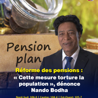 Réforme des pensions : « Cette mesure torture la population », dénonce Nando Bodha