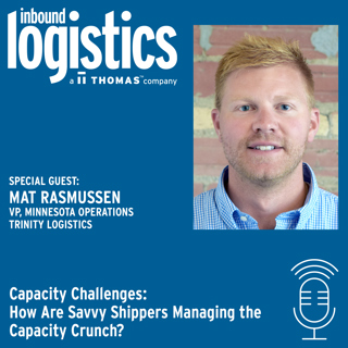 Capacity Challenges: How Are Savvy Shippers Managing the Capacity Crunch? Guest: Mat Rasmussen, Trinity Logistics