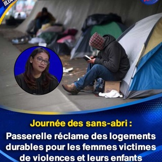 Journée des sans-abri : Passerelle réclame des logements durables pour les femmes victimes de violences et leurs enfants